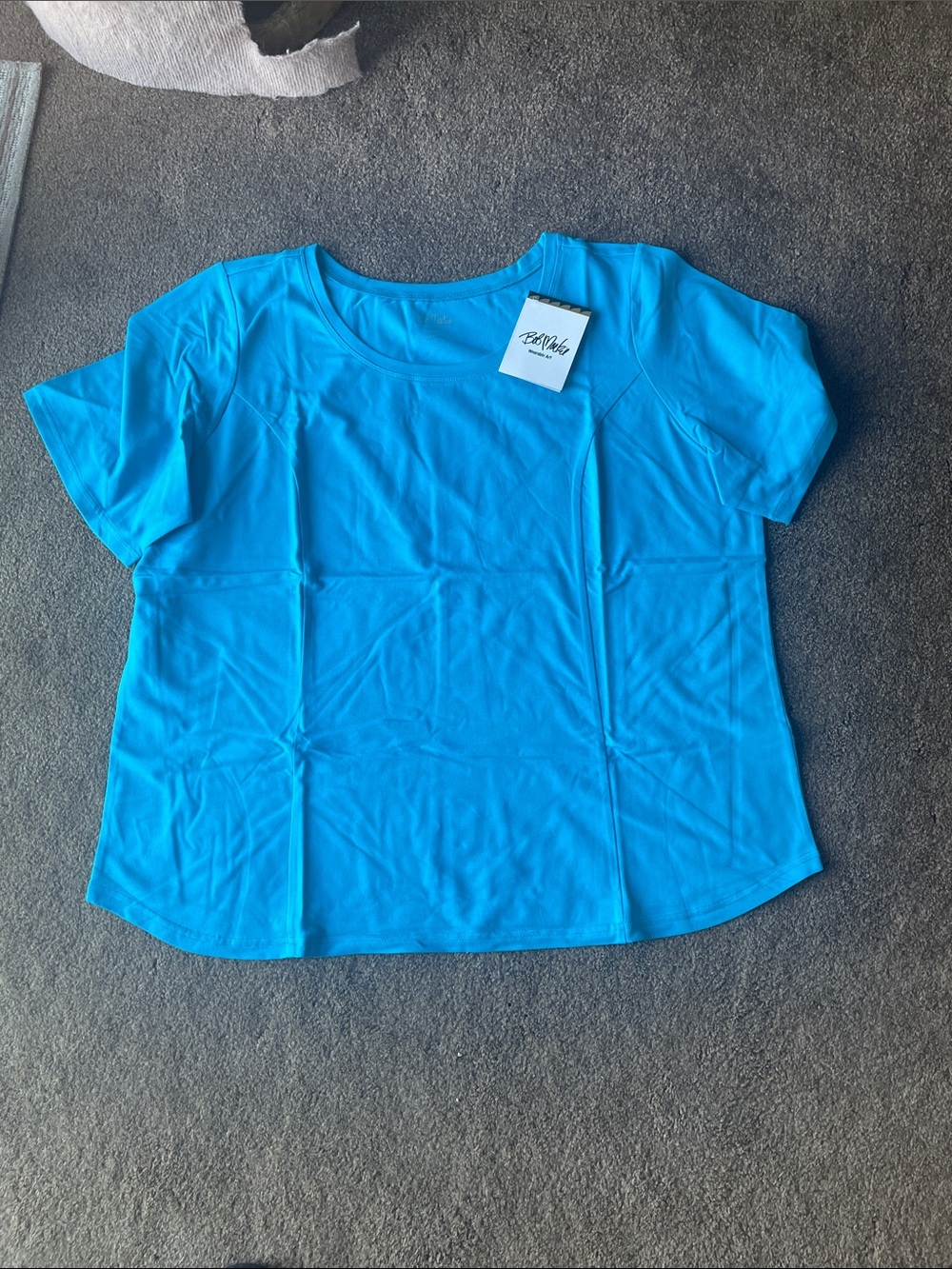 Bob Mackie Short Sleeve Tee in Bright Blue